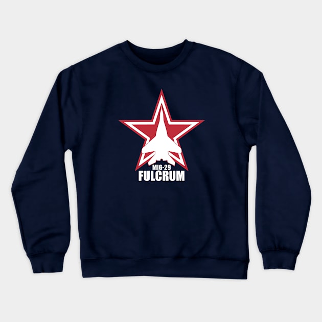 Mig-29 Fulcrum Crewneck Sweatshirt by Tailgunnerstudios